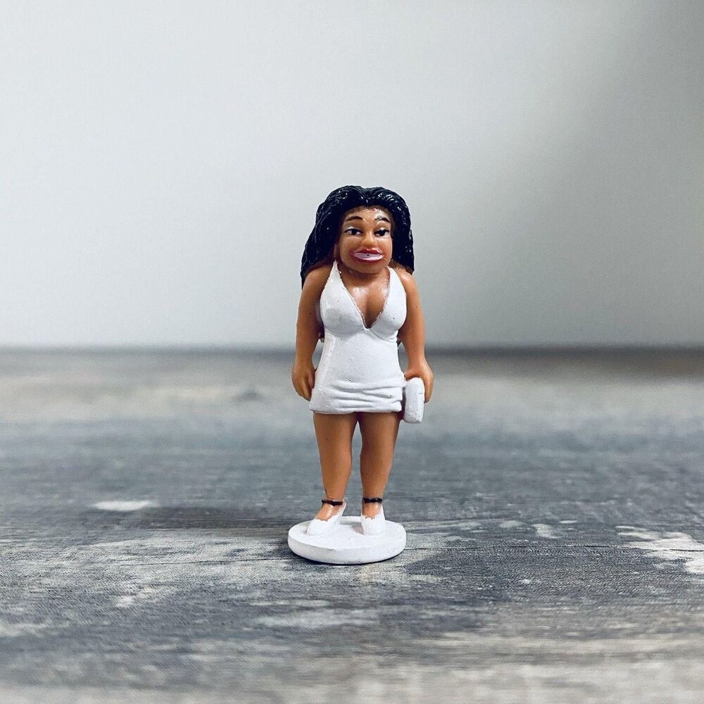 2003 HOMIES Series 7 MAMASOTA Female Figure | White Dress Heels Purse